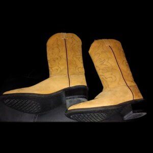 TBM3011 Old West Men's Western Work Boot Soft Toe (Condition: Like New)